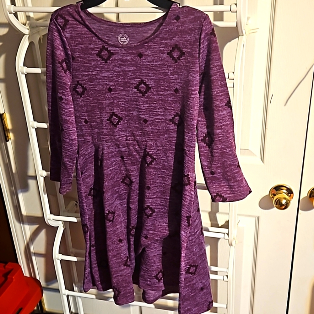 Girl's Wonder Nation Purple Dress XL